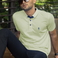 LCY | CONTRAST NAVY BASIC POLO LCY