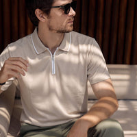 LCY | CONTRAST ZIPPER POLO LCY