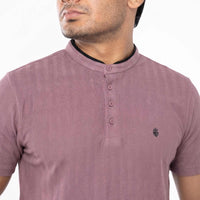 LCY | STRUCTURED MANDARIN COLLAR POLO LCY