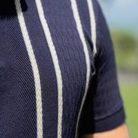 LCY | CONTRAST VERTICAL TEXTURE STRIPE POLO LCY