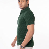 LCY | DIAMOND TEXTURED AOP POLO LCY
