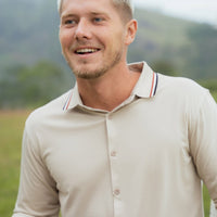 LCY | CONTRAST TIPPING LONG SLEEVE HYBRID SHIRT LCY