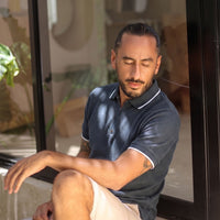 LCY | CONTRAST TIPPING COLLAR ZIPPER POLO LCY
