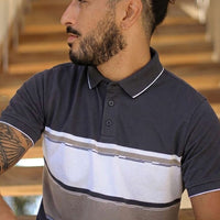 LCY | CONTRAST SUBLINE PANEL POLO LCY