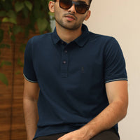 LCY | CONTRAST NAVY BASIC POLO LCY