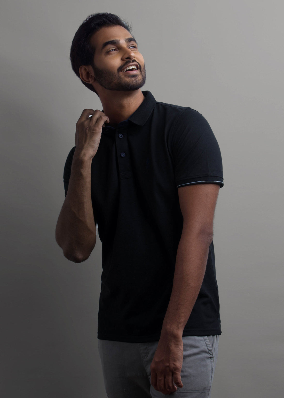 LCY | CONTRAST NAVY BASIC POLO LCY