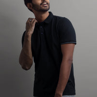 LCY | CONTRAST NAVY BASIC POLO LCY