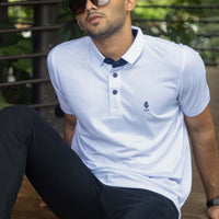 LCY | CONTRAST NAVY BASIC POLO LCY