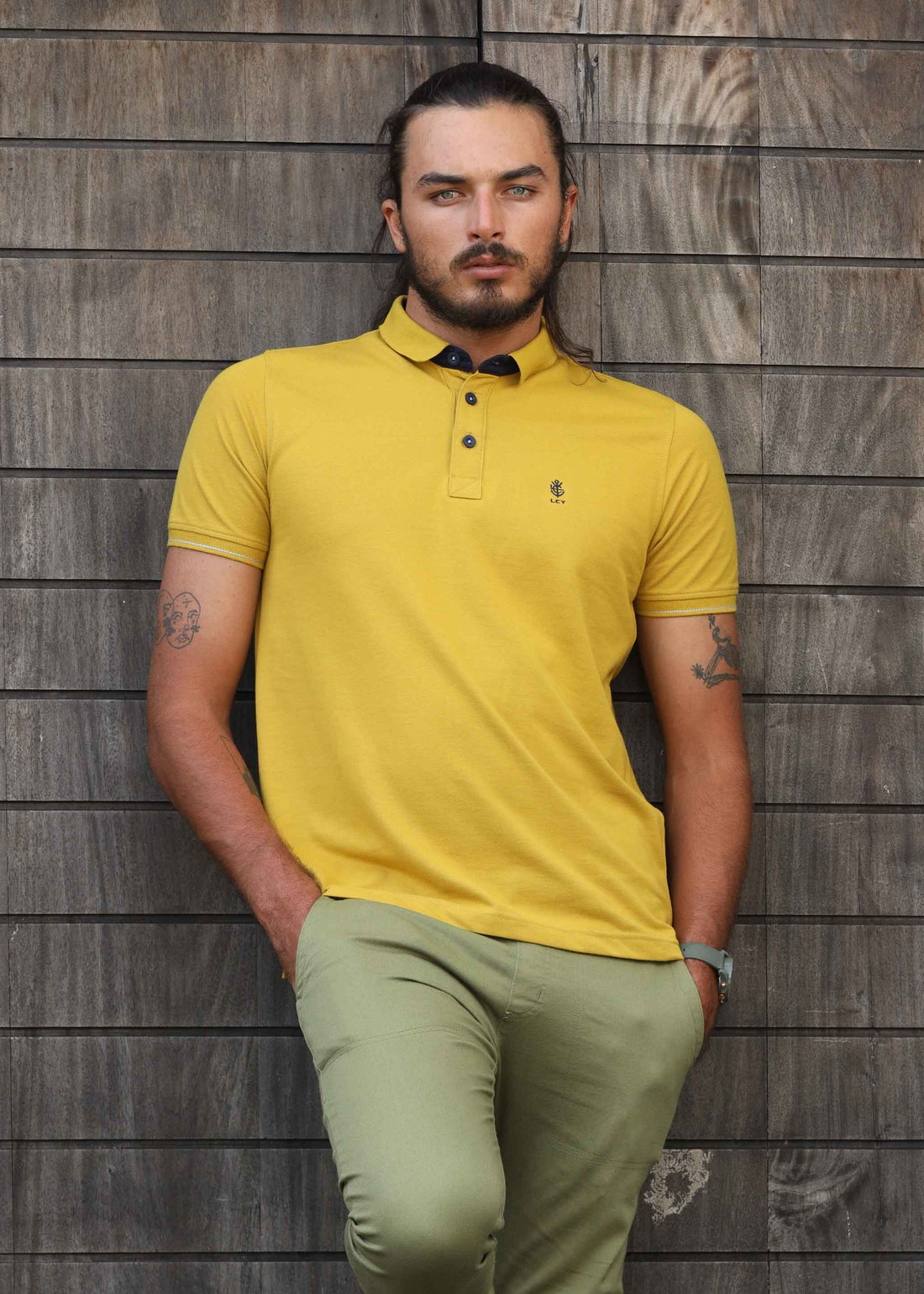 LCY | CONTRAST NAVY BASIC POLO LCY