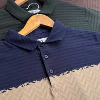 LCY | JACQUARD CHEVRON TEXTURED TAILOR POLO LCY