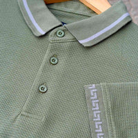 LCY | WAFFLE KNIT CONTRAST TIPPING POLO LCY