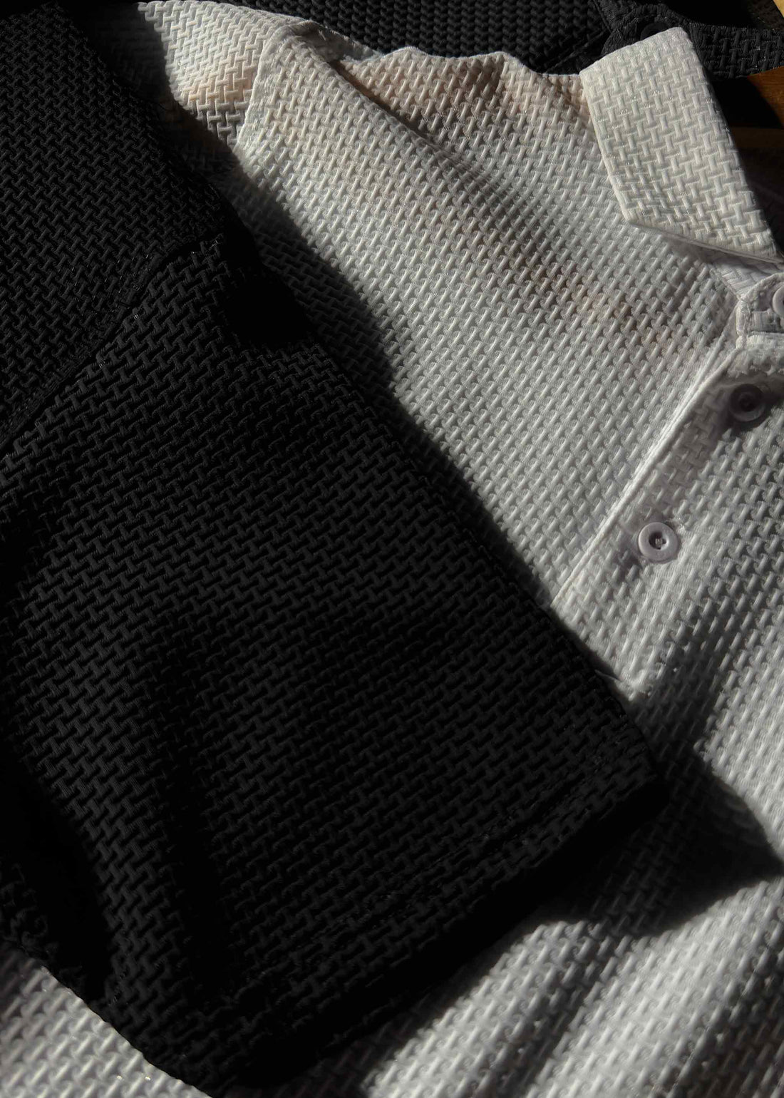LCY | GEOMETRIC TEXTURED POLO LCY