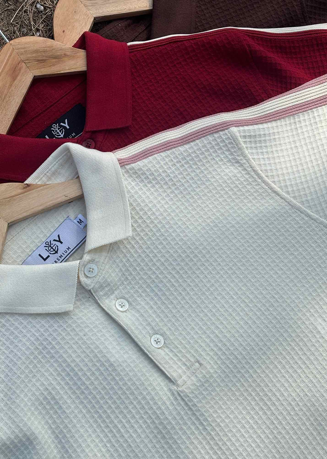 LCY | WAFFLE KNIT POLO
