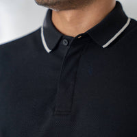 LCY | STRUCTURED CONTRAST TIPPING POLO LCY
