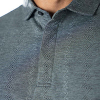 LCY | TONAL GEOMETRIC PATTERN POLO LCY