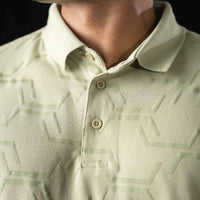 LCY | EMBOSSED JACQUARD TEXTURE POLO LCY