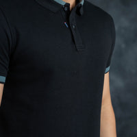 LCY | Waffle Knit Contrast Tipping Polo LCY
