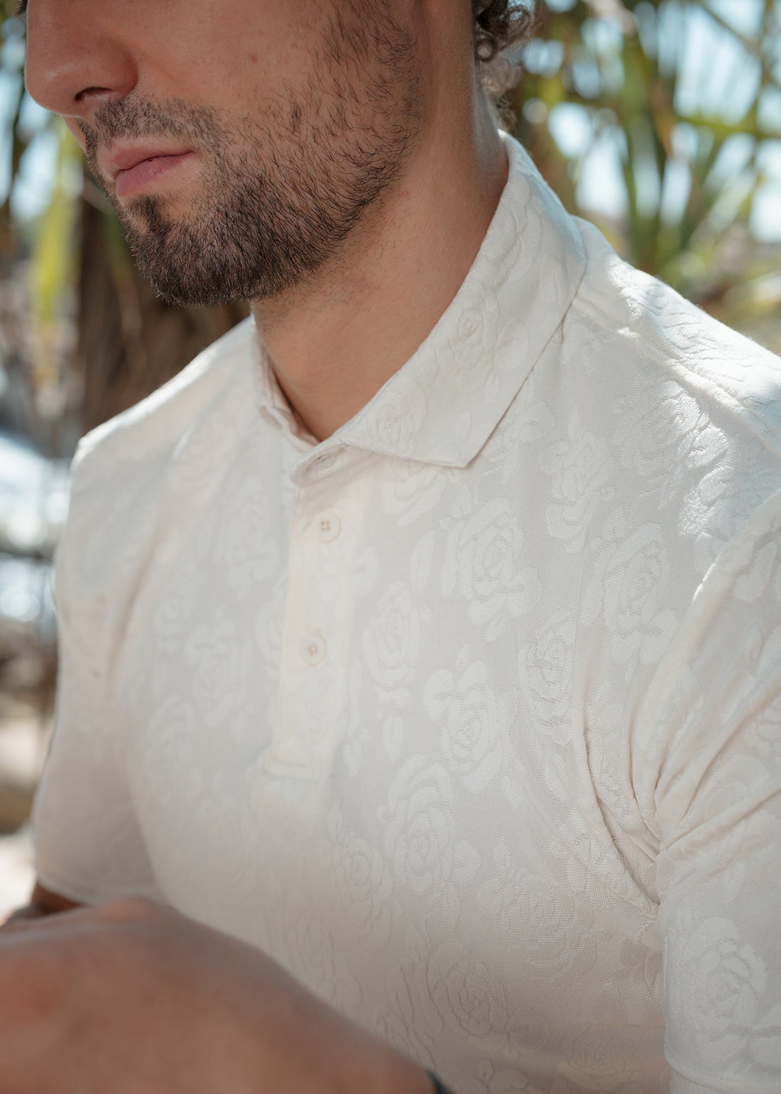 LCY | FLORAL TEXTURED POLO LCY