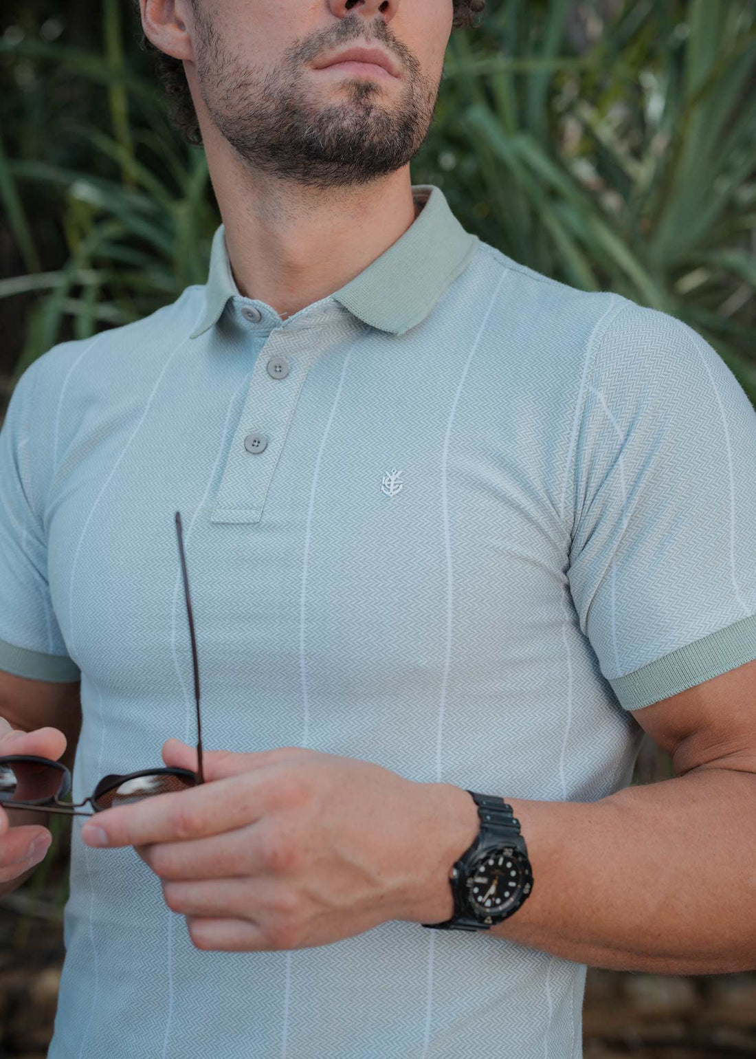LCY | TONELY DARK AOP STRIPE POLO (Copy) LCY