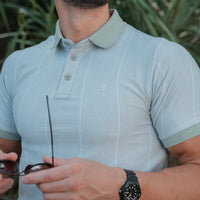 LCY | TONELY DARK AOP STRIPE POLO (Copy) LCY