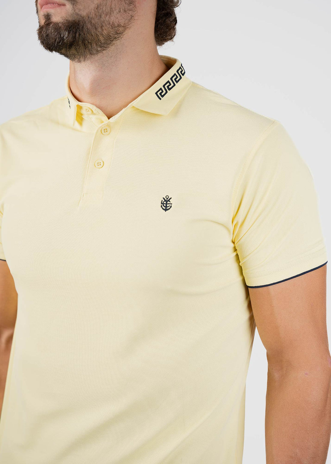LCY | EMBOIDERED COLLAR POLO