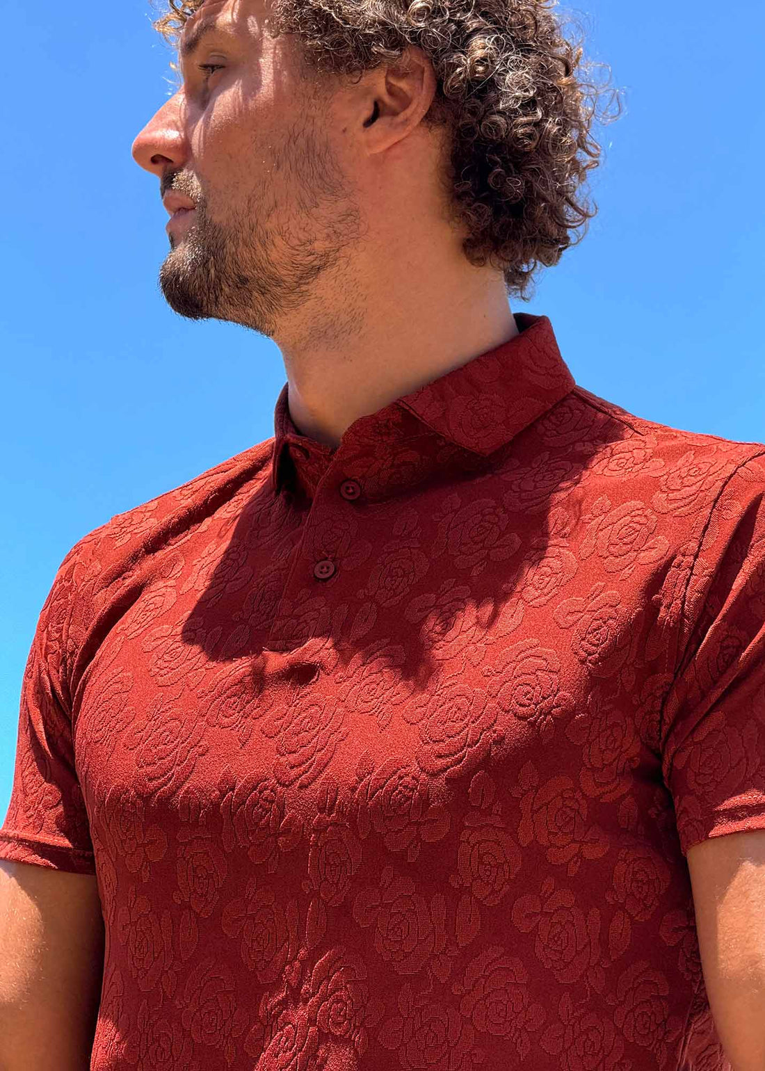 LCY | FLORAL TEXTURED POLO LCY