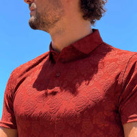 LCY | FLORAL TEXTURED POLO LCY