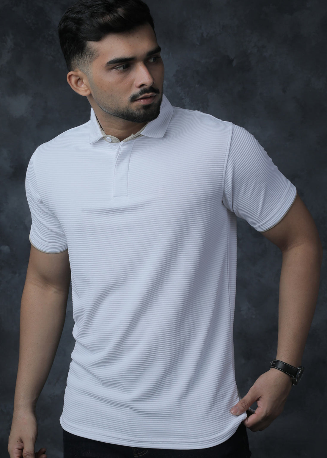 LCY | SATIN STRIPED POLO (Copy) LCY