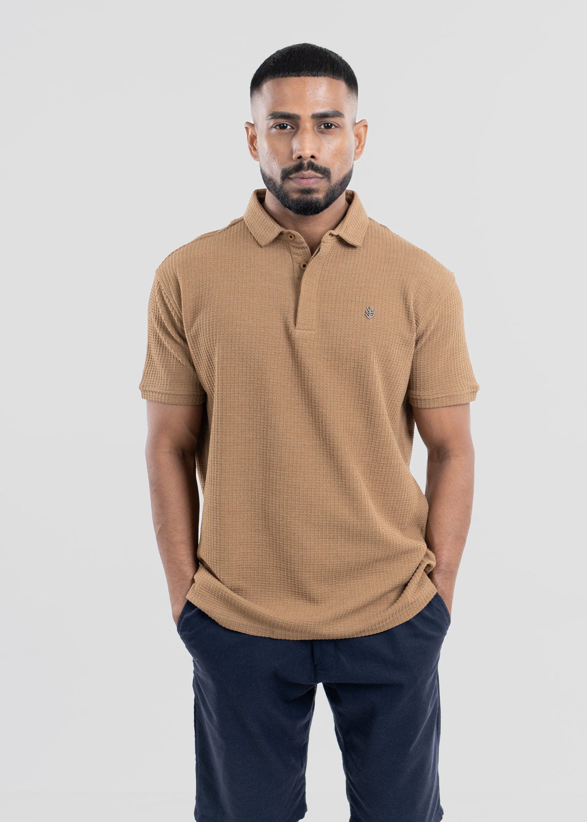 Polo waffle on sale