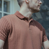 LCY | STRUCTURED JAQUARD STRIPE POLO (Copy) LCY