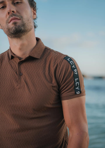 LCY | ISLAND RAYS TONELY TEXTURED POLO