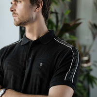 LCY | WAFFKE KNIT SHOULDER TAPE POLO LCY