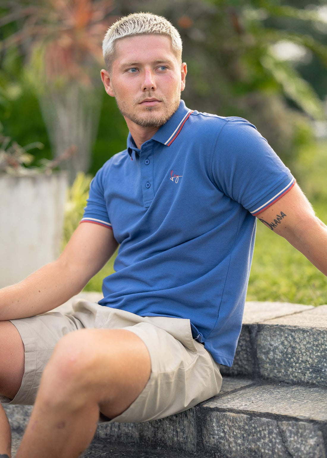 LCY | CONTRAST TWIN TIPPED BASICS POLO LCY