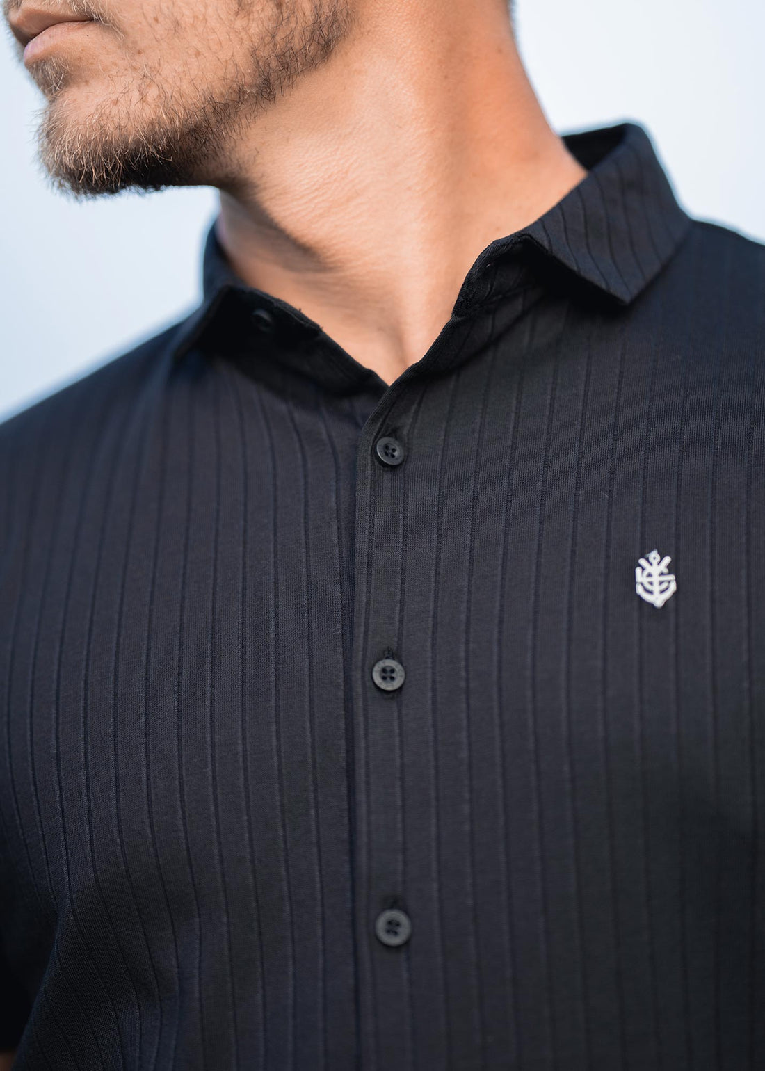 LCY | STRUCTURED VERTICAL STRIPE HYBRID SHIRT LCY