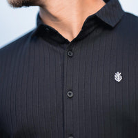LCY | STRUCTURED VERTICAL STRIPE HYBRID SHIRT LCY