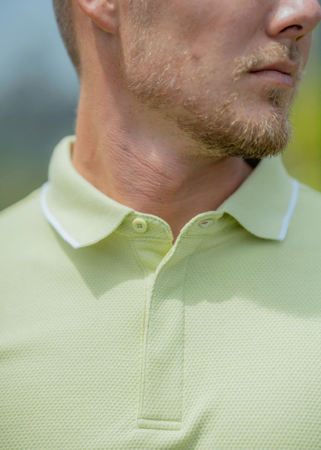 LCY | STRUCTURED CONTRAST TIPPING POLO LCY