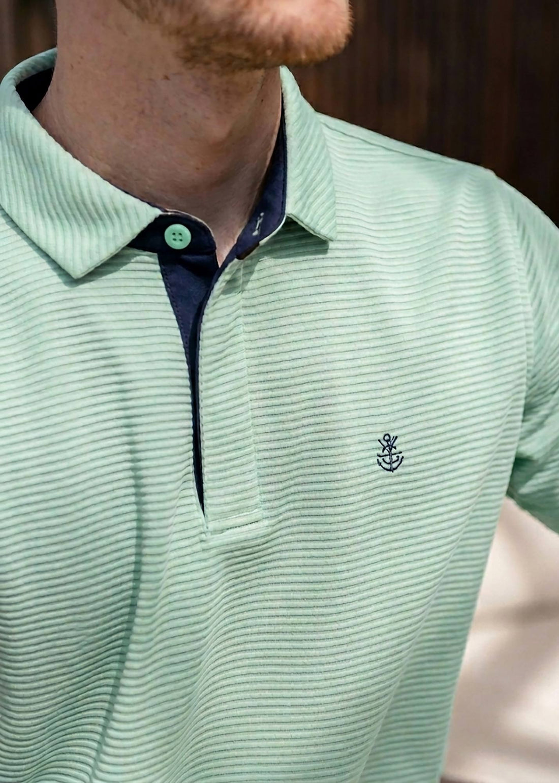LCY | SATIN STRIPED POLO LCY