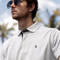 LCY | SATIN STRIPED POLO LCY