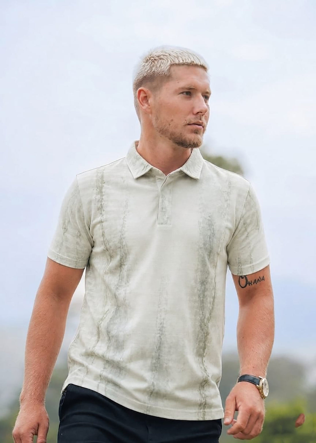 LCY | BRUSHED WASH EFFECT POLO LCY