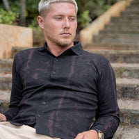 LCY | WASHED STRIPE EFFECT HYBRID SHIRT LCY