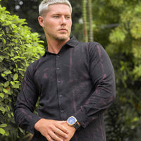 LCY | WASHED STRIPE EFFECT HYBRID SHIRT LCY