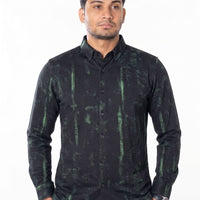 LCY | WASHED STRIPE EFFECT HYBRID SHIRT LCY