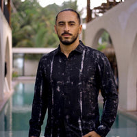 LCY | WASHED STRIPE EFFECT HYBRID SHIRT LCY