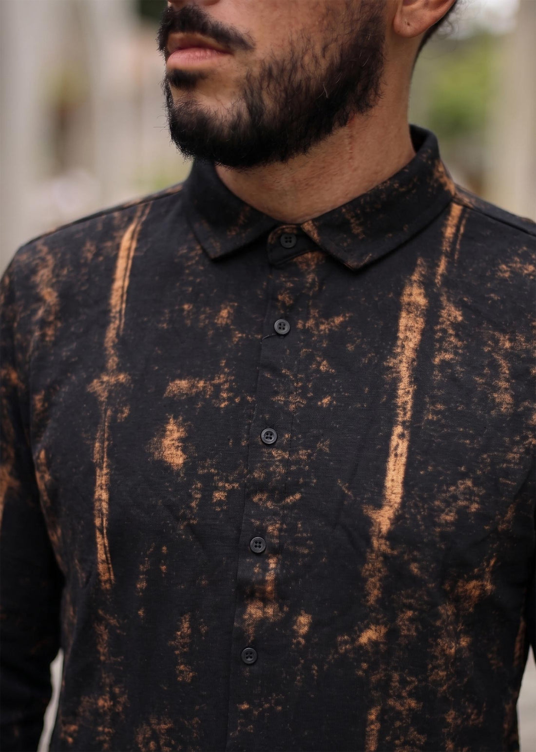 LCY | WASHED STRIPE EFFECT HYBRID SHIRT LCY