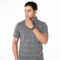 LCY | DIAMOND TEXTURED AOP POLO LCY