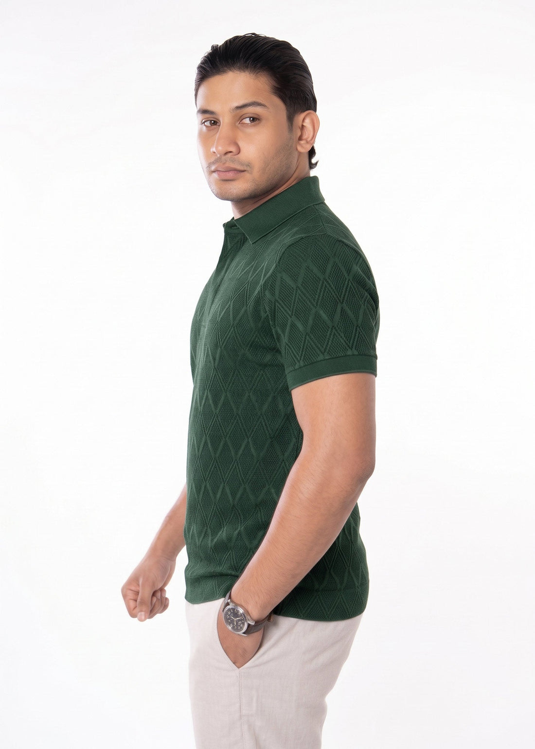 LCY | DIAMOND TEXTURED AOP POLO LCY