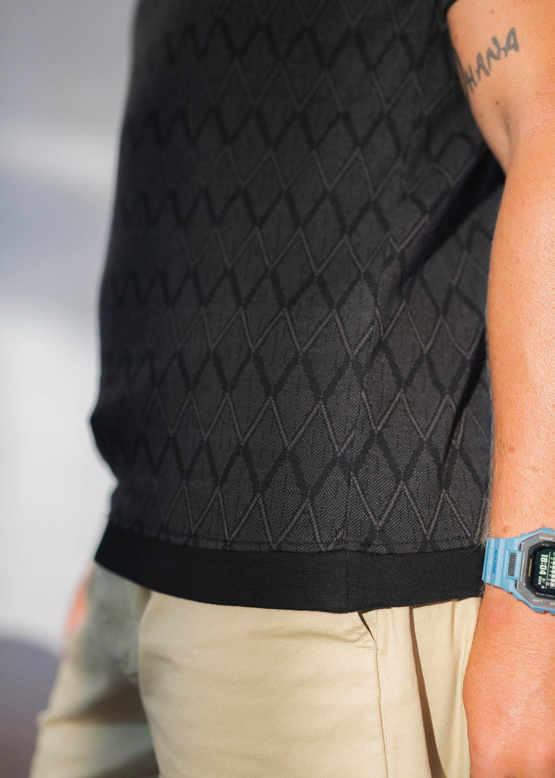 LCY | DIAMOND TEXTURED AOP POLO LCY