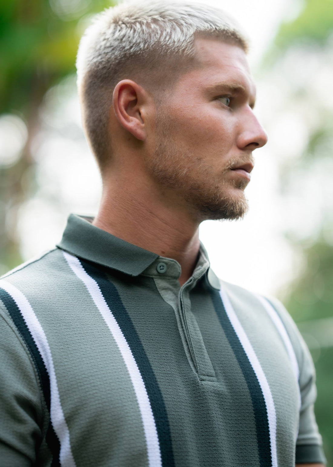 LCY | VERTICAL CONTRAST STRIPE POLO LCY