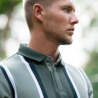 LCY | VERTICAL CONTRAST STRIPE POLO LCY