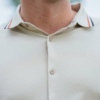 LCY | CONTRAST TIPPING LONG SLEEVE HYBRID SHIRT LCY